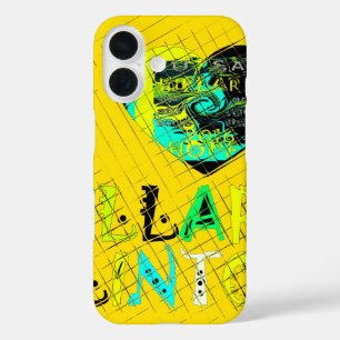 Ich höre Hillary Clinton: Graffiti Expression Art iPhone 16 Hülle