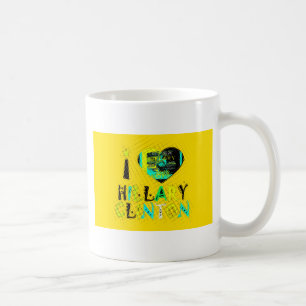Ich höre Hillary Clinton: Graffiti Expression Art Kaffeetasse