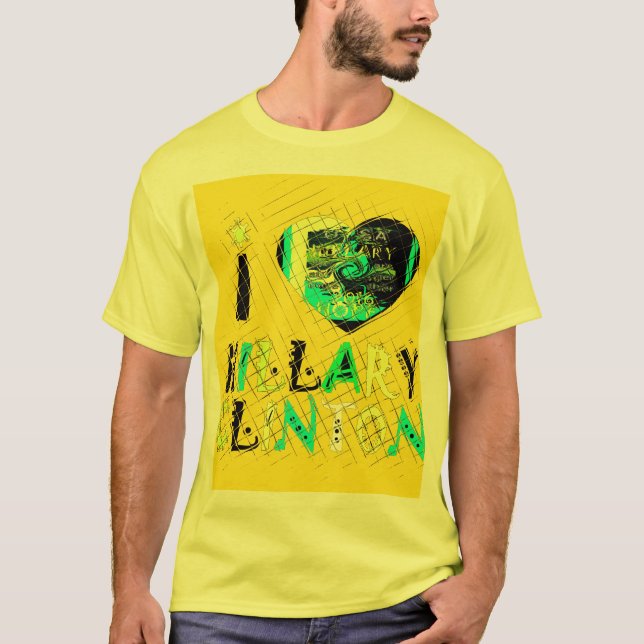 Ich höre Hillary Clinton: Graffiti Expression Art T-Shirt (Vorderseite)