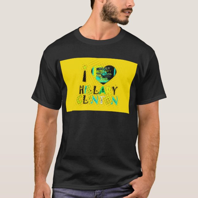 Ich höre Hillary Clinton: Graffiti Expression Art T-Shirt (Vorderseite)