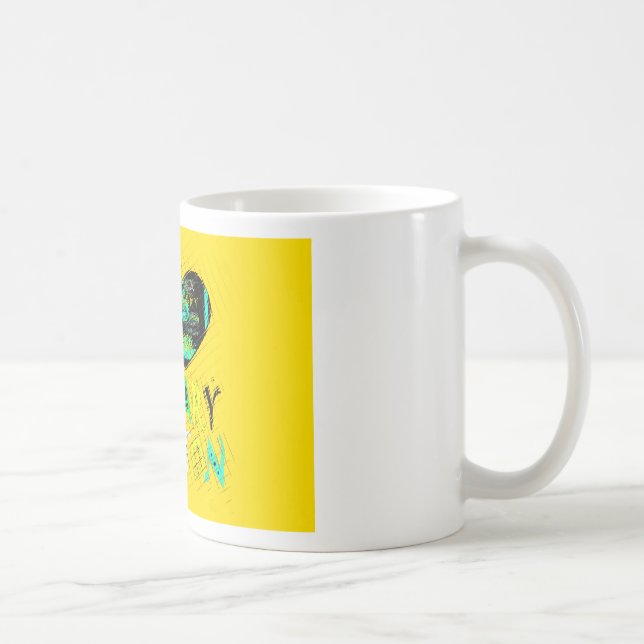 Ich höre Hillary Clinton: Graffiti Expression Art Tasse (Rechts)