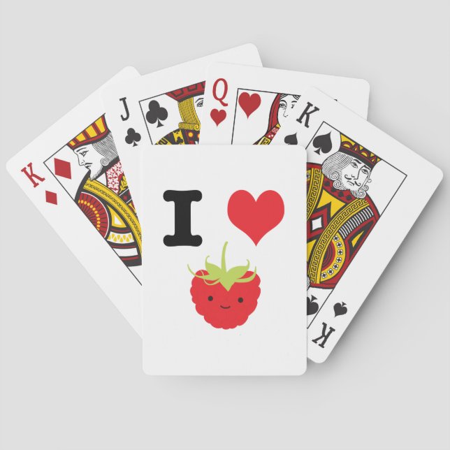 Ich höre Himbeeren Spielkarten (Rückseite)