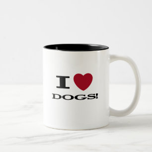 Ich höre Hunde - Hemden und Geschenke Zweifarbige Tasse