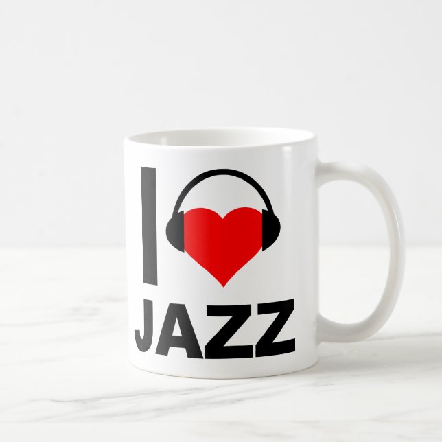 Ich höre Jazz Funny Mug Tasse (Rechts)