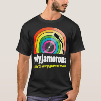 Ich höre jedes Musikgenre polyjamoros T-Shirt