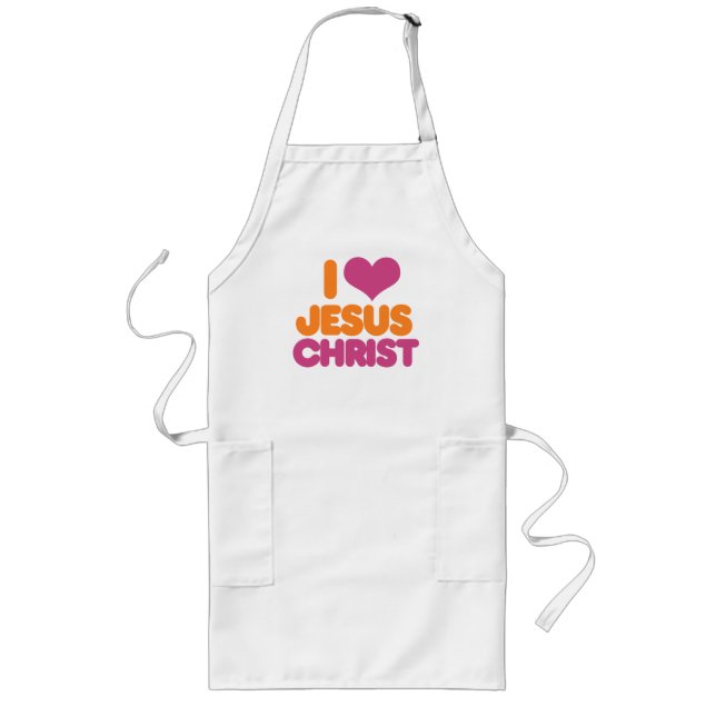 Ich höre Jesus Christus Lange Schürze (Vorne)