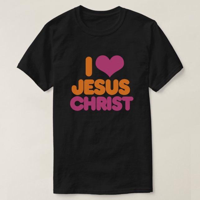 Ich höre Jesus Christus T-Shirt (Design vorne)