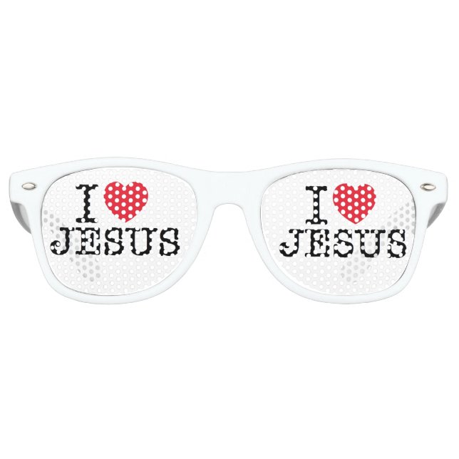 Ich höre Jesus Partybrille (Vorderseite)