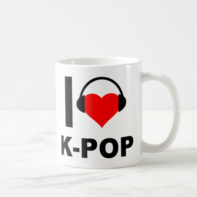 Ich höre K-Pop Funny Mug Tasse (Rechts)