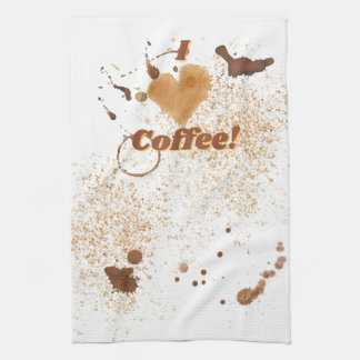 Ich höre Kaffee Geschirrtuch
