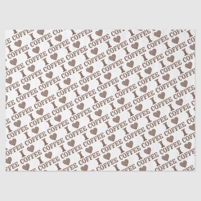 Ich höre Kaffeetapier Seidenpapier (Vorderseite)