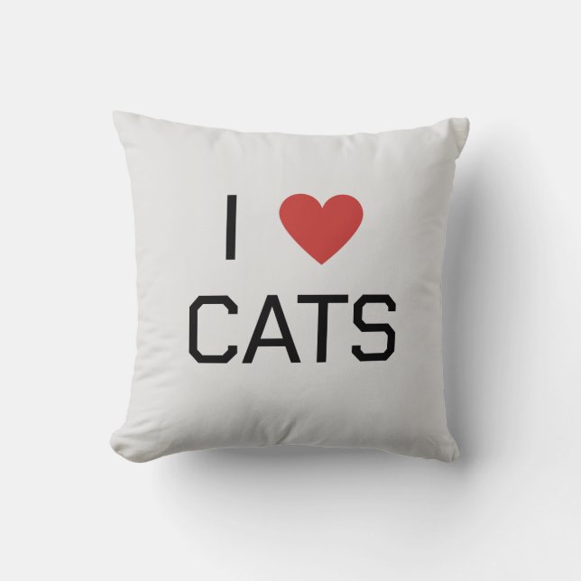 Ich höre Katzen Kissen (Vorderseite)
