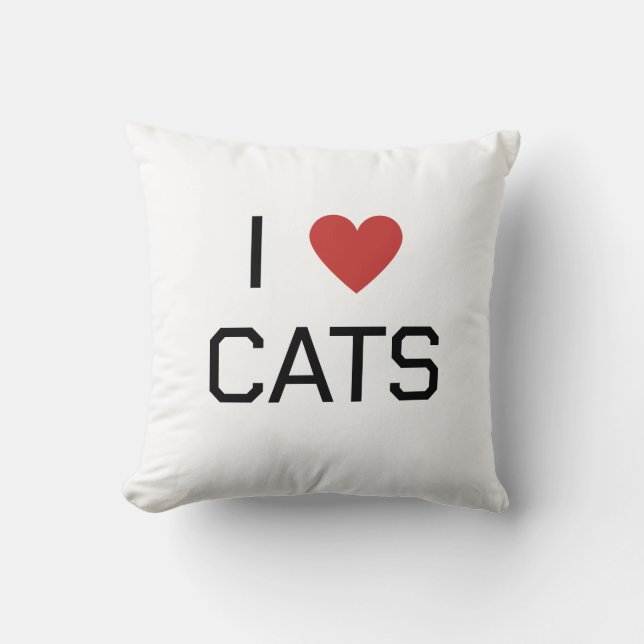 Ich höre Katzen Kissen (Vorderseite)