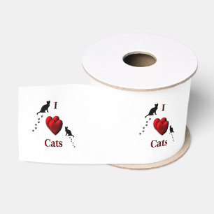 Ich höre Katzen Ripsband