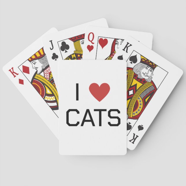 Ich höre Katzen Spielkarten (Rückseite)