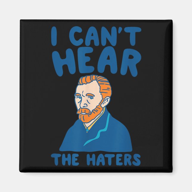 Ich höre keine lustigen Kunstwerke Magnet (Vorne)