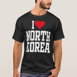 Ich höre Korea mit Rotem Herzen I Liebe Korea 1 T-Shirt