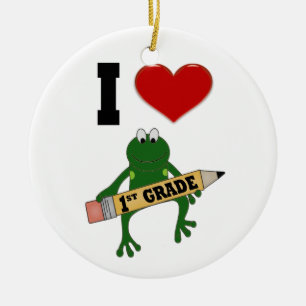 Ich höre lat Grade Frog Keramikornament