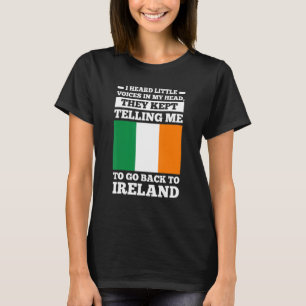 Ich höre leise Stimmen in meinem Kopf, geh nach Ir T-Shirt