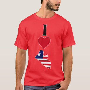 Ich höre Liberia Vertikal I Liebe Liberian Nationa T-Shirt