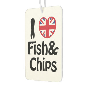 Ich höre [Liebe] Fisch und Chips Autolufterfrischer