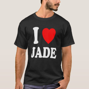 Ich höre Liebe Jade Niedlich Matching Ehepaar T-Shirt