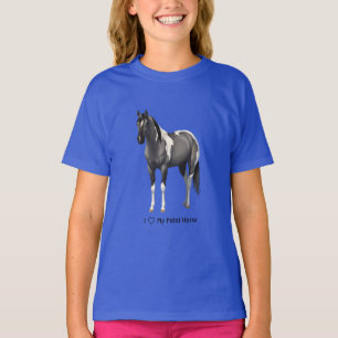 Ich höre (Liebe) mein Grulla Pinto Paint Horse T-Shirt