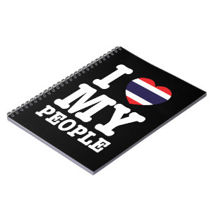 Ich höre (Liebe) Meine Thai-Leute Notizblock