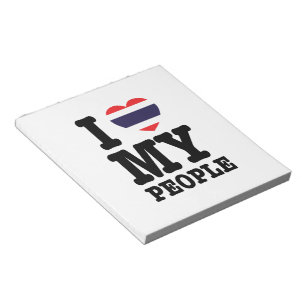 Ich höre (Liebe) Meine Thai-Leute Notizblock