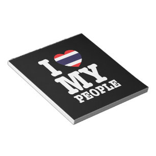 Ich höre (Liebe) Meine Thai-Leute Notizblock