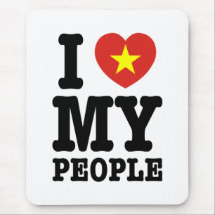 Ich höre (Liebe) meine Vietnam-Leute Mousepad