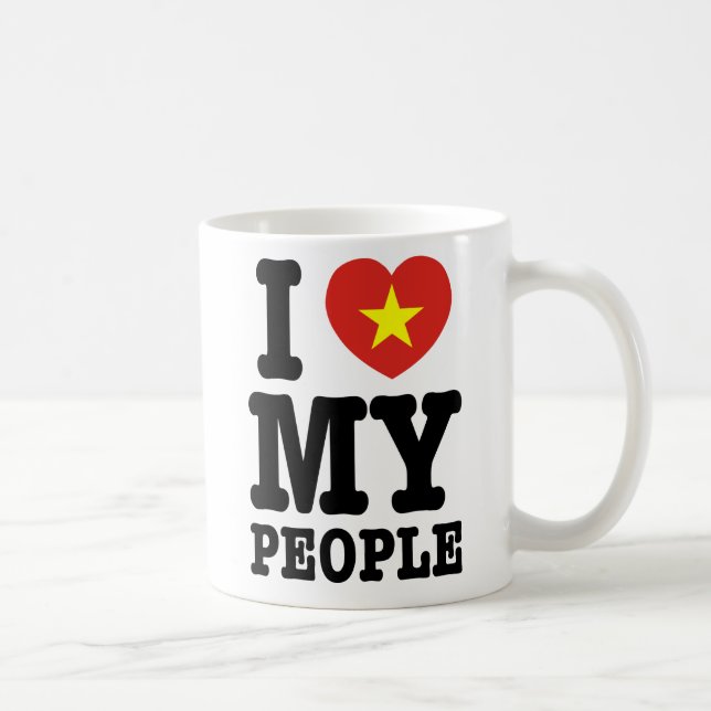 Ich höre (Liebe) meine Vietnam-Leute Tasse (Rechts)