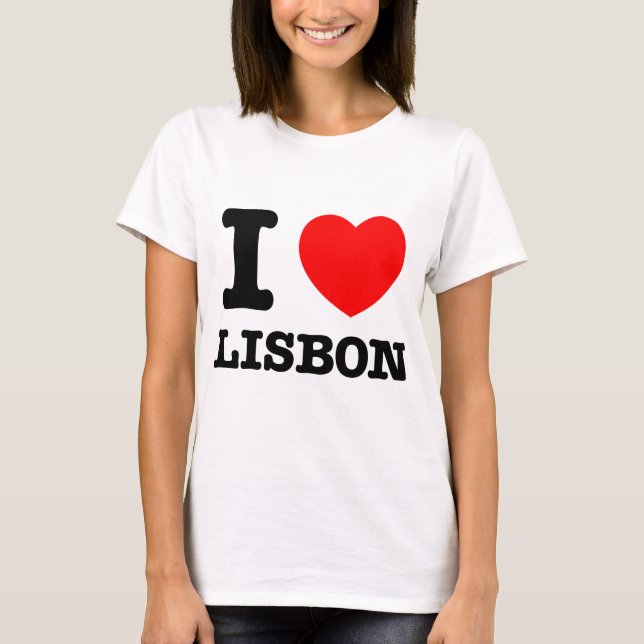 Ich höre Lissabon T-Shirt (Vorderseite)