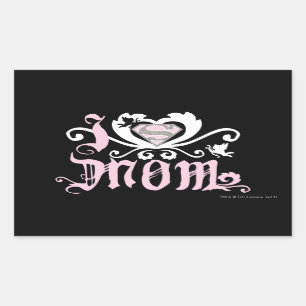 Ich höre Mama rosa Rechteckiger Aufkleber