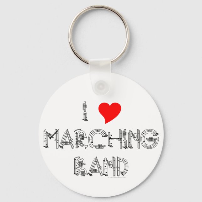 Ich höre Marching Band Schlüsselanhänger (Vorderseite)