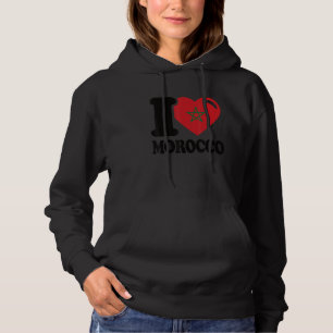 Ich höre Marokko Schönes Marokko Flaggen I Liebe M Hoodie