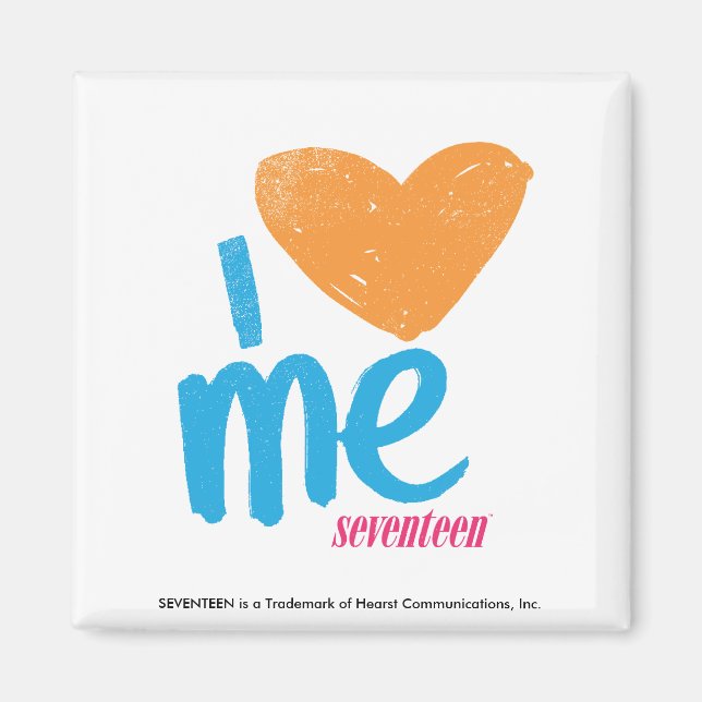 Ich höre Me Orange/Aqua Magnet (Vorne)