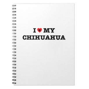 Ich höre mein Chihuahua-Notebook Notizblock