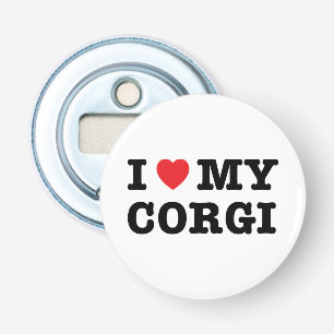 Ich höre mein Corgi Magnet Flaschenöffner