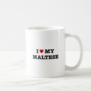 Ich höre mein Maltesisch Kaffeetasse