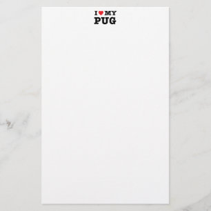 Ich höre mein Mops Stationery Briefpapier