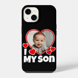 Ich höre mein Sohn Personalisiertes Foto iPhone 14 Hülle