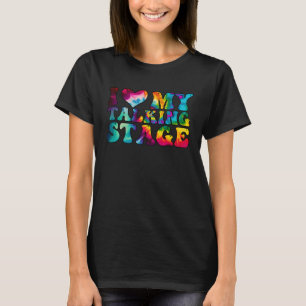 Ich höre meine Bühne, in der ich meine sprechende  T-Shirt