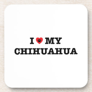 Ich höre meine Chihuahua Getränkeuntersetzer