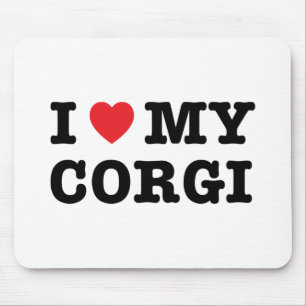 Ich höre meine Corgi Mousepad