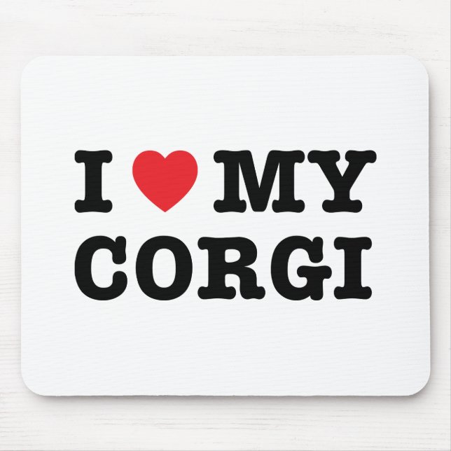 Ich höre meine Corgi Mousepad (Vorne)