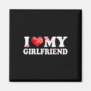 Ich höre meine Freundin Liebe Valentine Couple für Magnet