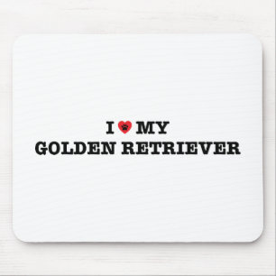Ich höre meine Goldene Retriever Mousepad