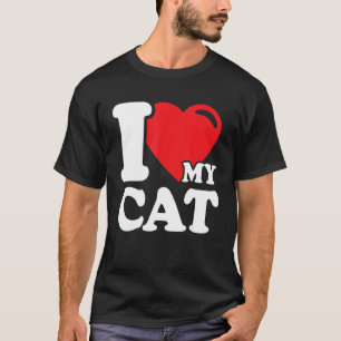 Ich höre meine Katze Schöne Niedliche Katze Besitz T-Shirt