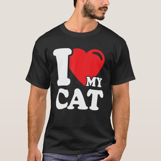 Ich höre meine Katze Schöne Niedliche Katze Besitz T-Shirt (Vorderseite)